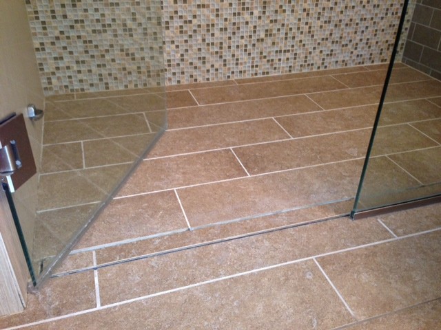 Tile Top Freestyle Linear Drain Noble, Large Format Tile Shower Floor Linear Drain